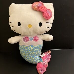 Hello Kitty Sanrio 2022 Mermaid Plush Toy Stuffed Animal 18" (H) x 11" (W)